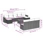 vidaXL 11-tlg. Garten-Sofagarnitur mit Kissen Schwarz Poly Rattan vidaXL 11-tlg. Garten-Sofagarnitur mit Kissen Schwarz Poly Rattan