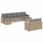 vidaXL 9-tlg. Garten-Sofagarnitur mit Kissen Beige Poly Rattan vidaXL 9-tlg. Garten-Sofagarnitur mit Kissen Beige Poly Rattan