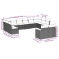 vidaXL 12-tlg. Garten-Sofagarnitur mit Kissen Schwarz Poly Rattan vidaXL 12-tlg. Garten-Sofagarnitur mit Kissen Schwarz Poly Rattan