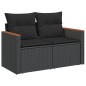 vidaXL 12-tlg. Garten-Sofagarnitur mit Kissen Schwarz Poly Rattan vidaXL 12-tlg. Garten-Sofagarnitur mit Kissen Schwarz Poly Rattan
