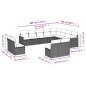 vidaXL 12-tlg. Garten-Sofagarnitur mit Kissen Schwarz Poly Rattan vidaXL 12-tlg. Garten-Sofagarnitur mit Kissen Schwarz Poly Rattan