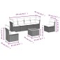 vidaXL 7-tlg. Garten-Sofagarnitur mit Kissen Schwarz Poly Rattan vidaXL 7-tlg. Garten-Sofagarnitur mit Kissen Schwarz Poly Rattan