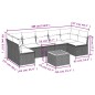 vidaXL 8-tlg. Garten-Sofagarnitur mit Kissen Beige Poly Rattan vidaXL 8-tlg. Garten-Sofagarnitur mit Kissen Beige Poly Rattan