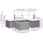 vidaXL 5-tlg. Garten-Sofagarnitur mit Kissen Beige Poly Rattan vidaXL 5-tlg. Garten-Sofagarnitur mit Kissen Beige Poly Rattan