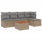 vidaXL 6-tlg. Garten-Sofagarnitur mit Kissen Beige Poly Rattan vidaXL 6-tlg. Garten-Sofagarnitur mit Kissen Beige Poly Rattan