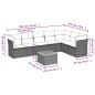vidaXL 8-tlg. Garten-Sofagarnitur mit Kissen Beige Poly Rattan vidaXL 8-tlg. Garten-Sofagarnitur mit Kissen Beige Poly Rattan