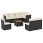vidaXL 9-tlg. Garten-Sofagarnitur mit Kissen Schwarz Poly Rattan vidaXL 9-tlg. Garten-Sofagarnitur mit Kissen Schwarz Poly Rattan