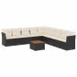 vidaXL 10-tlg. Garten-Sofagarnitur mit Kissen Schwarz Poly Rattan vidaXL 10-tlg. Garten-Sofagarnitur mit Kissen Schwarz Poly Rattan
