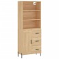 Highboard Sonoma-Eiche 69,5x34x180 cm Holzwerkstoff Highboard Sonoma-Eiche 69,5x34x180 cm Holzwerkstoff