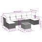 vidaXL 8-tlg. Garten-Sofagarnitur mit Kissen Schwarz Poly Rattan vidaXL 8-tlg. Garten-Sofagarnitur mit Kissen Schwarz Poly Rattan