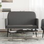 Sitzbank Grau 107x80x81 cm Kunstleder Sitzbank Grau 107x80x81 cm Kunstleder