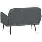 Sitzbank Grau 107x80x81 cm Kunstleder Sitzbank Grau 107x80x81 cm Kunstleder