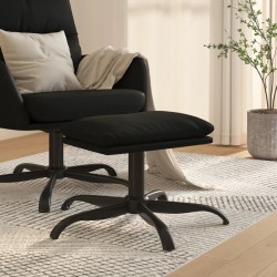 Fußhocker Schwarz 60x60x36 cm Mikrofasergewebe