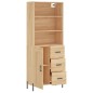 Highboard Sonoma-Eiche 69,5x34x180 cm Holzwerkstoff Highboard Sonoma-Eiche 69,5x34x180 cm Holzwerkstoff
