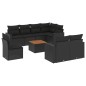 vidaXL 9-tlg. Garten-Sofagarnitur mit Kissen Schwarz Poly Rattan vidaXL 9-tlg. Garten-Sofagarnitur mit Kissen Schwarz Poly Rattan
