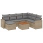 vidaXL 8-tlg. Garten-Sofagarnitur mit Kissen Beige Poly Rattan vidaXL 8-tlg. Garten-Sofagarnitur mit Kissen Beige Poly Rattan