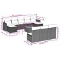 vidaXL 11-tlg. Garten-Sofagarnitur mit Kissen Schwarz Poly Rattan vidaXL 11-tlg. Garten-Sofagarnitur mit Kissen Schwarz Poly Rattan