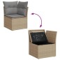 vidaXL 11-tlg. Garten-Sofagarnitur mit Kissen Beige Poly Rattan vidaXL 11-tlg. Garten-Sofagarnitur mit Kissen Beige Poly Rattan