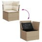 vidaXL 11-tlg. Garten-Sofagarnitur mit Kissen Beige Poly Rattan vidaXL 11-tlg. Garten-Sofagarnitur mit Kissen Beige Poly Rattan
