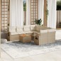 vidaXL 9-tlg. Garten-Sofagarnitur mit Kissen Beige Poly Rattan vidaXL 9-tlg. Garten-Sofagarnitur mit Kissen Beige Poly Rattan