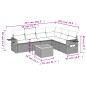 vidaXL 7-tlg. Garten-Sofagarnitur mit Kissen Beige Poly Rattan vidaXL 7-tlg. Garten-Sofagarnitur mit Kissen Beige Poly Rattan