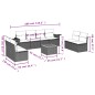 vidaXL 9-tlg. Garten-Sofagarnitur mit Kissen Beige Poly Rattan vidaXL 9-tlg. Garten-Sofagarnitur mit Kissen Beige Poly Rattan