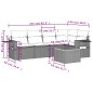 vidaXL 6-tlg. Garten-Sofagarnitur mit Kissen Schwarz Poly Rattan vidaXL 6-tlg. Garten-Sofagarnitur mit Kissen Schwarz Poly Rattan
