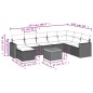 vidaXL 9-tlg. Garten-Sofagarnitur mit Kissen Beige Poly Rattan vidaXL 9-tlg. Garten-Sofagarnitur mit Kissen Beige Poly Rattan