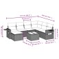 vidaXL 8-tlg. Garten-Sofagarnitur mit Kissen Grau Poly Rattan vidaXL 8-tlg. Garten-Sofagarnitur mit Kissen Grau Poly Rattan
