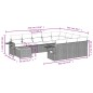 vidaXL 11-tlg. Garten-Sofagarnitur mit Kissen Schwarz Poly Rattan vidaXL 11-tlg. Garten-Sofagarnitur mit Kissen Schwarz Poly Rattan