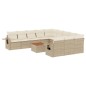 vidaXL 12-tlg. Garten-Sofagarnitur mit Kissen Beige Poly Rattan vidaXL 12-tlg. Garten-Sofagarnitur mit Kissen Beige Poly Rattan
