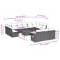vidaXL 14-tlg. Garten-Sofagarnitur mit Kissen Beige Poly Rattan vidaXL 14-tlg. Garten-Sofagarnitur mit Kissen Beige Poly Rattan