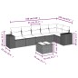 vidaXL 7-tlg. Garten-Sofagarnitur mit Kissen Beige Poly Rattan vidaXL 7-tlg. Garten-Sofagarnitur mit Kissen Beige Poly Rattan