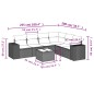 vidaXL 7-tlg. Garten-Sofagarnitur mit Kissen Beige Poly Rattan vidaXL 7-tlg. Garten-Sofagarnitur mit Kissen Beige Poly Rattan
