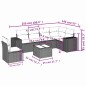 vidaXL 7-tlg. Garten-Sofagarnitur mit Kissen Beige Poly Rattan vidaXL 7-tlg. Garten-Sofagarnitur mit Kissen Beige Poly Rattan