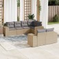 vidaXL 7-tlg. Garten-Sofagarnitur mit Kissen Beige Poly Rattan vidaXL 7-tlg. Garten-Sofagarnitur mit Kissen Beige Poly Rattan