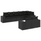 vidaXL 8-tlg. Garten-Sofagarnitur mit Kissen Schwarz Poly Rattan vidaXL 8-tlg. Garten-Sofagarnitur mit Kissen Schwarz Poly Rattan