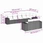 vidaXL 8-tlg. Garten-Sofagarnitur mit Kissen Schwarz Poly Rattan vidaXL 8-tlg. Garten-Sofagarnitur mit Kissen Schwarz Poly Rattan
