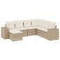 vidaXL 7-tlg. Garten-Sofagarnitur mit Kissen Beige Poly Rattan vidaXL 7-tlg. Garten-Sofagarnitur mit Kissen Beige Poly Rattan