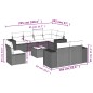 vidaXL 9-tlg. Garten-Sofagarnitur mit Kissen Beige Poly Rattan vidaXL 9-tlg. Garten-Sofagarnitur mit Kissen Beige Poly Rattan