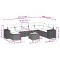 vidaXL 9-tlg. Garten-Sofagarnitur mit Kissen Grau Poly Rattan vidaXL 9-tlg. Garten-Sofagarnitur mit Kissen Grau Poly Rattan