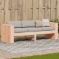 vidaXL Gartensofa 3-Sitzer 189x60x62 cm Massivholz Douglasie vidaXL Gartensofa 3-Sitzer 189x60x62 cm Massivholz Douglasie