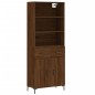 Highboard Braun Eichen-Optik 69,5x34x180 cm Holzwerkstoff Highboard Braun Eichen-Optik 69,5x34x180 cm Holzwerkstoff