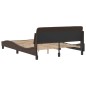 vidaXL Bettgestell mit Kopfteil Braun 120x200 cm Kunstleder vidaXL Bettgestell mit Kopfteil Braun 120x200 cm Kunstleder