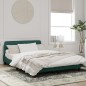 vidaXL Bettgestell mit Kopfteil Dunkelgrün 120x200 cm Samt vidaXL Bettgestell mit Kopfteil Dunkelgrün 120x200 cm Samt