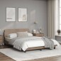 vidaXL Bettgestell mit Kopfteil Cappuccino-Braun 120x200 cm Kunstleder vidaXL Bettgestell mit Kopfteil Cappuccino-Braun 120x200 cm Kunstleder