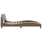 vidaXL Bettgestell mit Kopfteil Cappuccino-Braun 120x200 cm Kunstleder vidaXL Bettgestell mit Kopfteil Cappuccino-Braun 120x200 cm Kunstleder