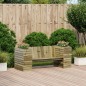 vidaXL Gartenbank mit Pflanzkübeln 167,5x60x65 cm Kiefernholz vidaXL Gartenbank mit Pflanzkübeln 167,5x60x65 cm Kiefernholz