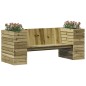 vidaXL Gartenbank mit Pflanzkübeln 167,5x60x65 cm Kiefernholz vidaXL Gartenbank mit Pflanzkübeln 167,5x60x65 cm Kiefernholz