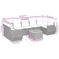 vidaXL 8-tlg. Garten-Sofagarnitur mit Kissen Schwarz Poly Rattan vidaXL 8-tlg. Garten-Sofagarnitur mit Kissen Schwarz Poly Rattan